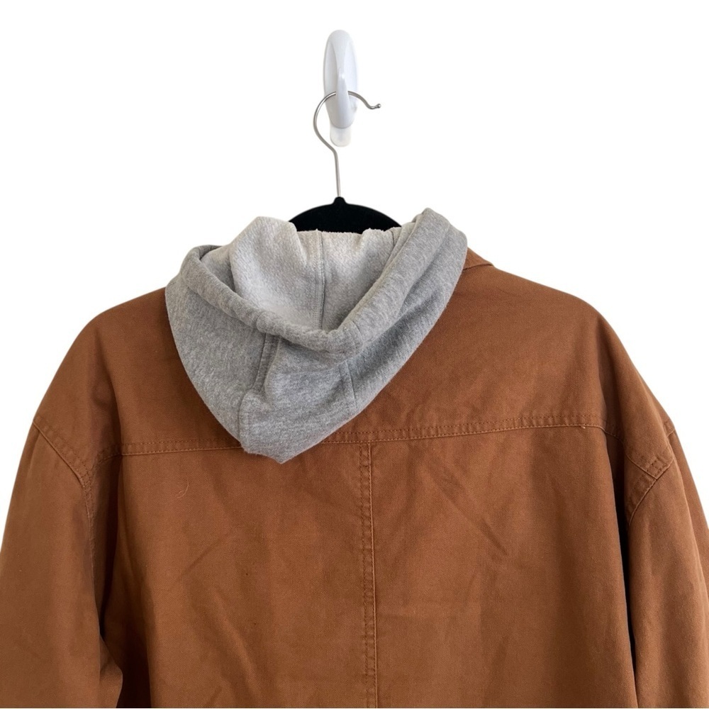 Dickies Tan Quilted Hooded Shirt Jacket XL - Picture 5 of 11